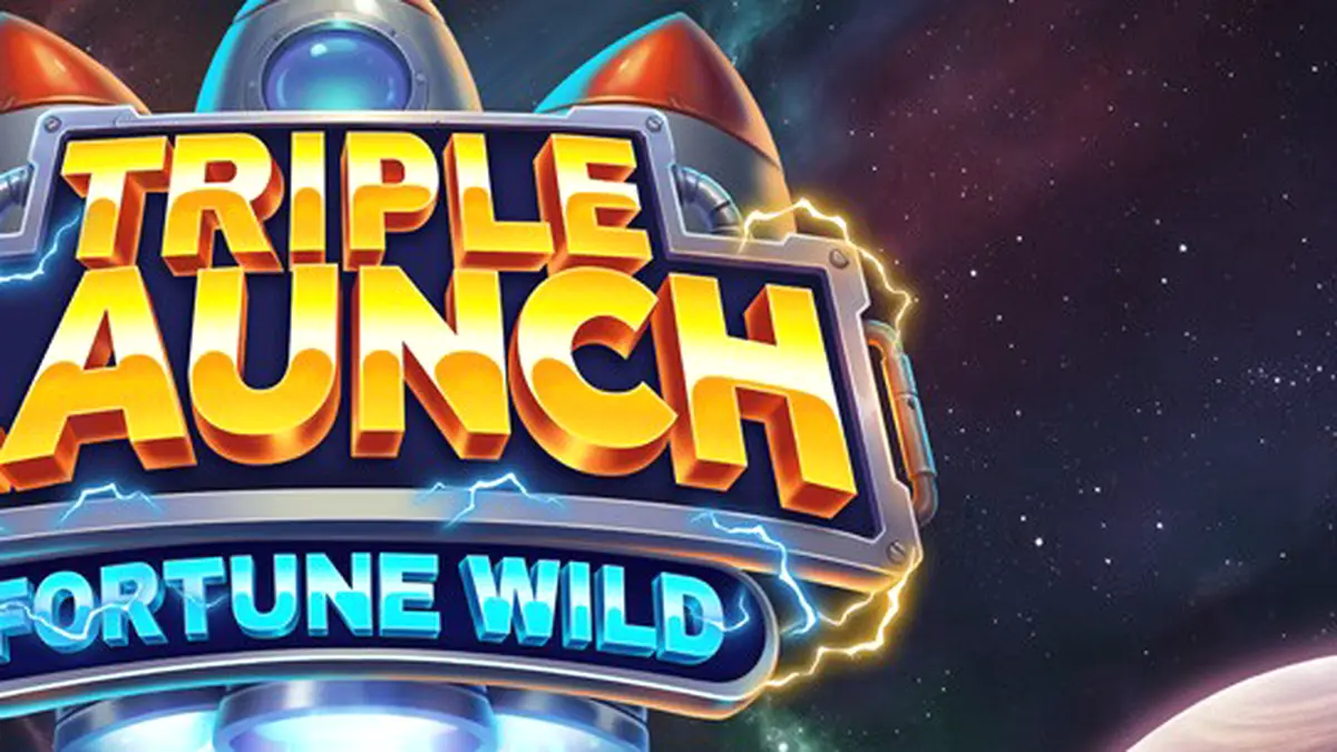 Interface visual e design dos símbolos do slot Triple Launch Fortune Wild